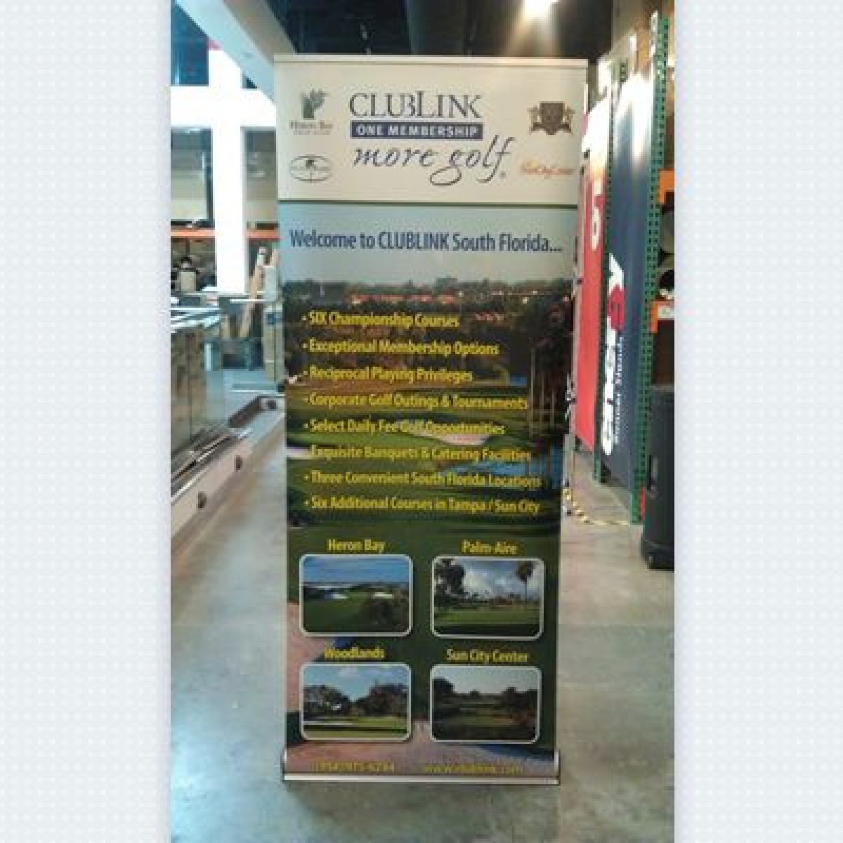 5) Retractable Banner Stand