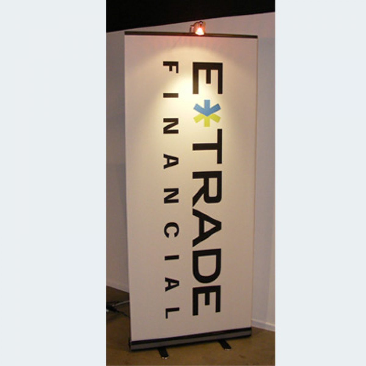3) Retractable Banner Stand w/ Light